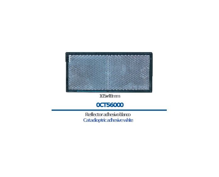 CATADIOPTRICO ADHESIVO 105X48 BLANCO