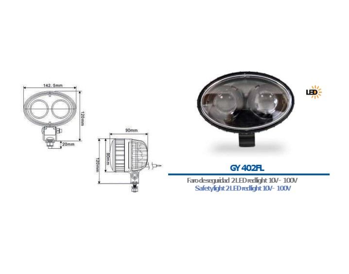 FARO DE SEGURIDAD BOXMIND BLUE LIGHT 10-100V