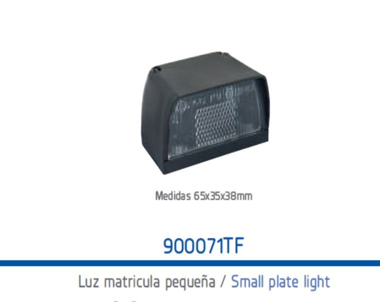 LUZ MATRICULA PEQUEÑA 65X35X38 MM