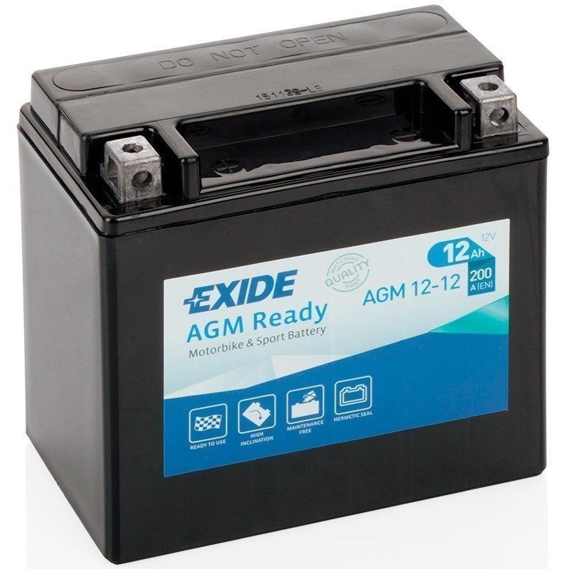 BATERIA TUDOR 12V GEL&AGM MOTO 12AH 150A